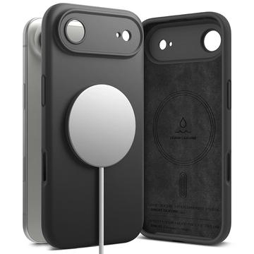 Coque MagSafe iPhone 17 Air en Silicone Liquide Ringke - Noire