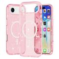Coque Hybride iPhone 17 Air - Série Stylish Glitter - Compatible avec MagSafe - Rose