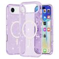 Coque Hybride iPhone 17 Air - Série Stylish Glitter - Compatible avec MagSafe - Violete