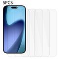 Protecteur d'écran iPhone Air en verre trempé - 9H - Case Friendly - 5 Pcs. - Transparente