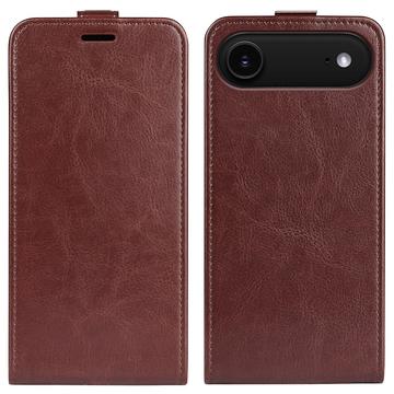 Étui à Rabat Vertical iPhone 17 Air avec Porte-Cartes - Marron