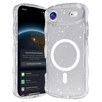 Coque MagSafe iPhone 17 Air Wave-Edge Laser Glitter