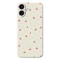 Coque iPhone 17 en TPU à motif cerise - Beige