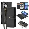Étui portefeuille en cuir iPhone 17 avec couverture magnétique Dux Ducis Lawa