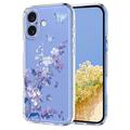 Coque iPhone 17 en TPU à motif floral - Violete