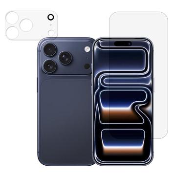 Ensemble 2-en-1 iPhone 17 Pro Protecteur d\'Écran en Verre Trempé et Objectif d\'Appareil Photo
