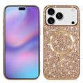 Coque iPhone 17 Pro à paillettes électrolytiques - Compatible MagSafe - Or Rose