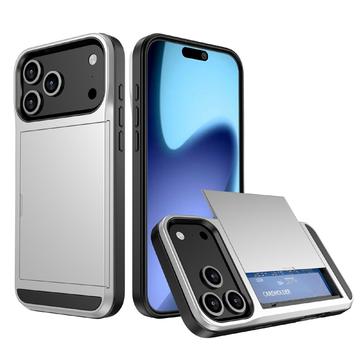 Coque Hybride iPhone 17 Pro avec Fente pour Carte Coulissante