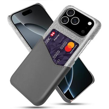 Coque iPhone 17 Pro avec Porte-Cartes KSQ - Grise