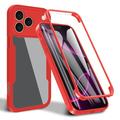 Coque iPhone 17 Pro Max - Série 360 Protection - Rouge / Claire