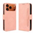 Étui portefeuille iPhone 17 Pro Max Porte-Cartes - Rose