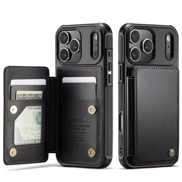 Étui Caseme C22 iPhone 17 Pro Max avec portefeuille de cartes protégé par RFID - Noir