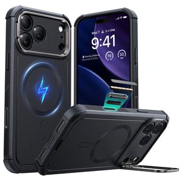 Coque Hybride iPhone 17 Pro Max ESR Cyber Kickstand MagSafe - Noire