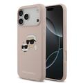 Coque MagSafe iPhone 17 Pro Max en silicone liquide Karl Lagerfeld Double Heads