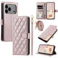 Étui iPhone 17 Pro Max portefeuille matelassé luxueux