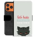 Étui Portefeuille Premium iPhone 17 Pro Max - Chat en Colère