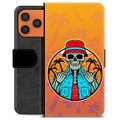 Étui Portefeuille Premium iPhone 17 Pro Max - Été Squelette