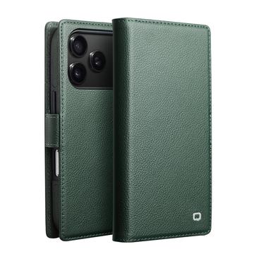 Étui en cuir détachable 2-en-1 iPhone 17 Pro Max Qialino - Compatible MagSafe - Vert