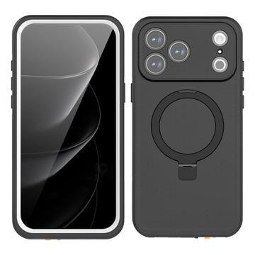 Coque étanche MagSafe iPhone 17 Pro Max Redpepper IP68 avec Kickstand - Noire