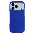 Coque iPhone 17 Pro Max en Plastique Caoutchouté - Bleue