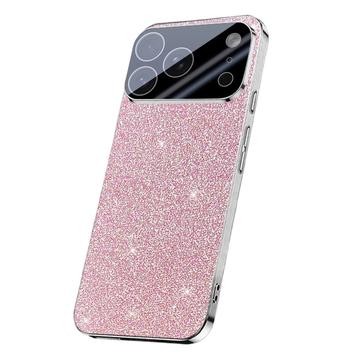 Coque hybride iPhone 17 Pro Max Paillettes scintillantes - Rose