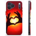 Coque iPhone 17 Pro Max en TPU - Silhouette de Coeur