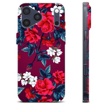 Coque iPhone 17 Pro Max en TPU - Fleurs Vintage