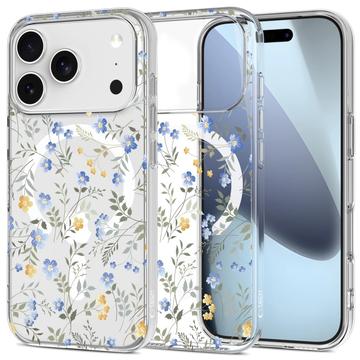 Coque iPhone 17 Pro Max en TPU Tech-Protect FlexAir MagSafe - Fleurs de printemps