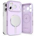 Coque iPhone 17 Pro Max en silicone liquide Tech-Protect - Compatible MagSafe - Mauve