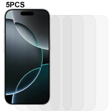 Protecteur d\'écran iPhone 17 Pro Max en verre trempé - 9H - Case Friendly - 5 Pcs. - Transparente
