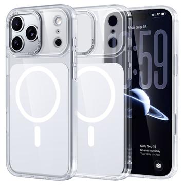 Coque hybride iPhone 17 Pro Max bicolore - Compatible MagSafe - Blanche