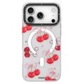 Coque MagSafe iPhone 17 Pro Max en TPU Youngkit Sweetheart Story Series - Cerise