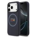 Coque silicone liquide iPhone 17 Pro Oracle Red Bull Racing Blue Ring - Compatible MagSafe - Marine