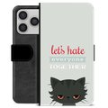 Étui Portefeuille Premium iPhone 17 Pro - Chat en Colère