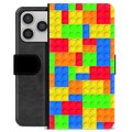 Étui Portefeuille Premium iPhone 17 Pro - Blocs