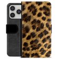 Étui Portefeuille Premium iPhone 17 Pro - Léopard