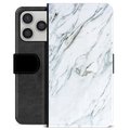 Étui Portefeuille Premium iPhone 17 Pro - Marbre
