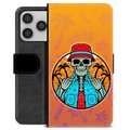 Étui Portefeuille Premium iPhone 17 Pro - Été Squelette