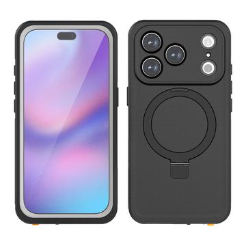 Coque étanche MagSafe iPhone 17 Pro Redpepper IP68 avec béquille - Noire