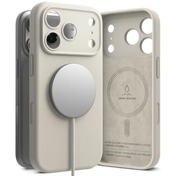 Coque MagSafe iPhone 17 Pro en Silicone Liquide Ringke - Pierre