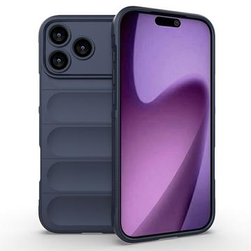 Coque iPhone 17 Pro en TPU - Rugged - Bleu Foncé