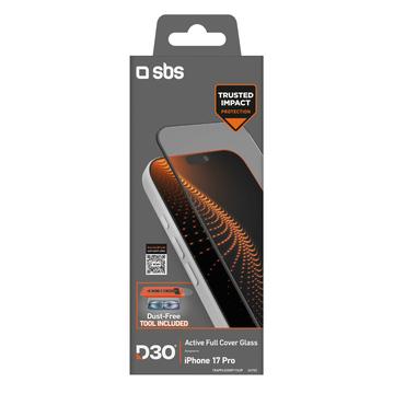 Protecteur d\'écran en verre trempé avec cadre iPhone 17 Pro SBS D3O Active Full Cover