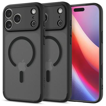 Coque iPhone 17 Pro Spigen Ultra Hybrid Mag - Noir givré