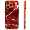 Coque iPhone 17 Pro en TPU - Marbre Rouge