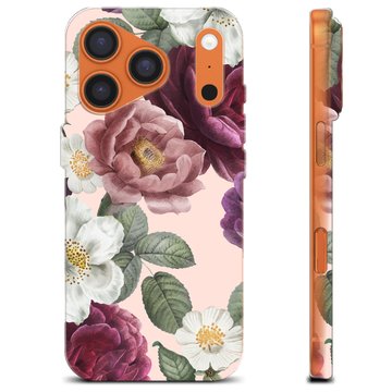 Coque iPhone 17 Pro en TPU - Fleurs Romantiques
