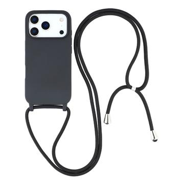 Coque en TPU iPhone 17 Pro avec Lanière - Noire