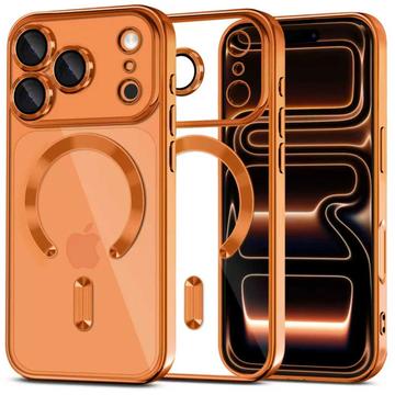 Coque iPhone 17 Pro Tech-Protect MagFlex - Compatible MagSafe - Claire / Orange cosmique