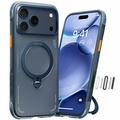 Coque MagSafe iPhone 17 Pro Torras Ostand Q3 Air - Bleu nuit