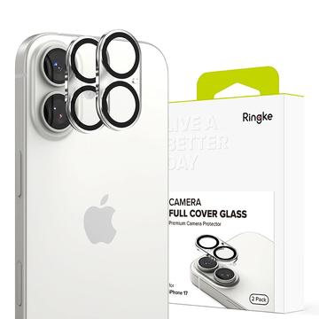 Protection complète de l\'objectif de l\'appareil photo iPhone 17 Ringke - 2 Pcs. - Noir / Clair