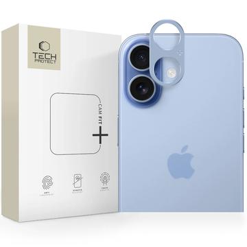 Protection d\'appareil photo en aluminium iPhone 17 Tech-Protect Camalloy Fit+ - Bleu brume